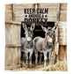 Hug A Donkey Light Weight Fleece Blanket