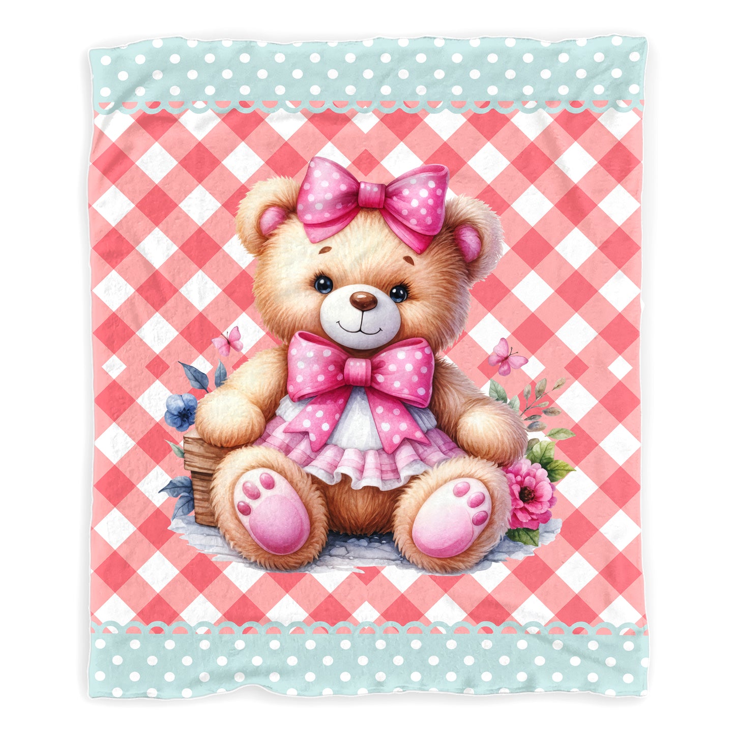 Hugs & Buttercups Baby Fleece Blanket