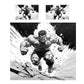 Hulk Smash Black White Duvet Cover Set by Wikus Schalkwyk