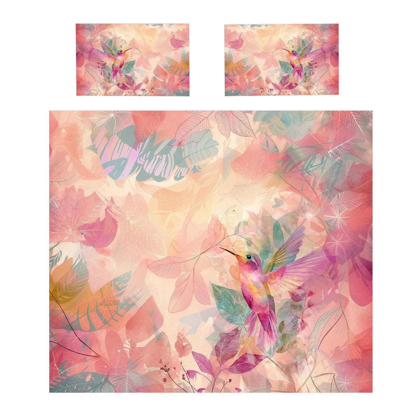 Hummingbird Spring Duvet Cover Set