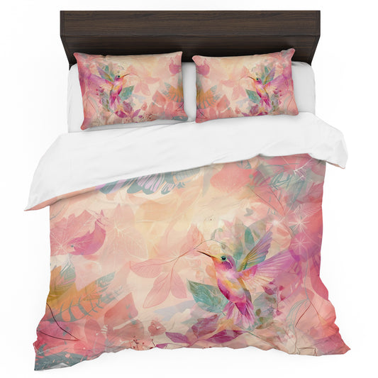 Hummingbird Spring Duvet Cover Set
