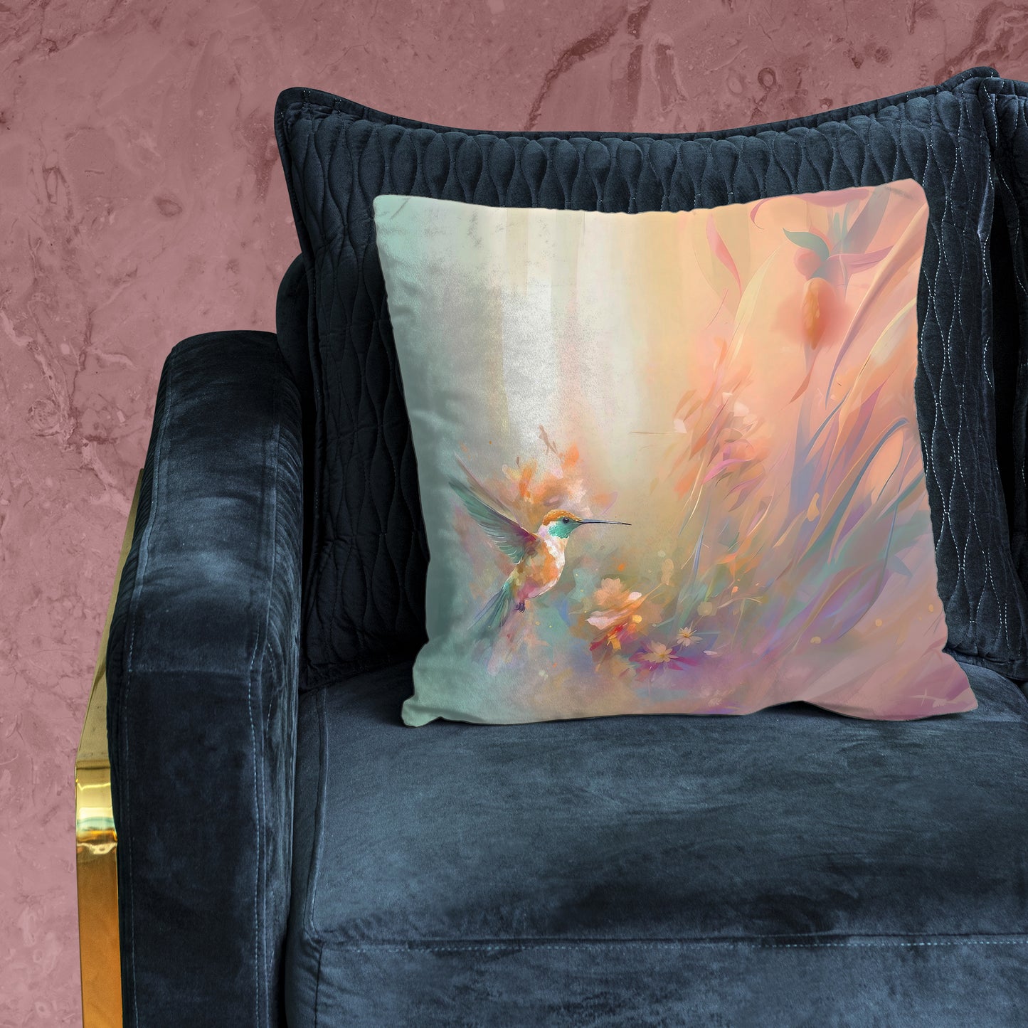 Hummingbird Against the Wind Luxury Scatter