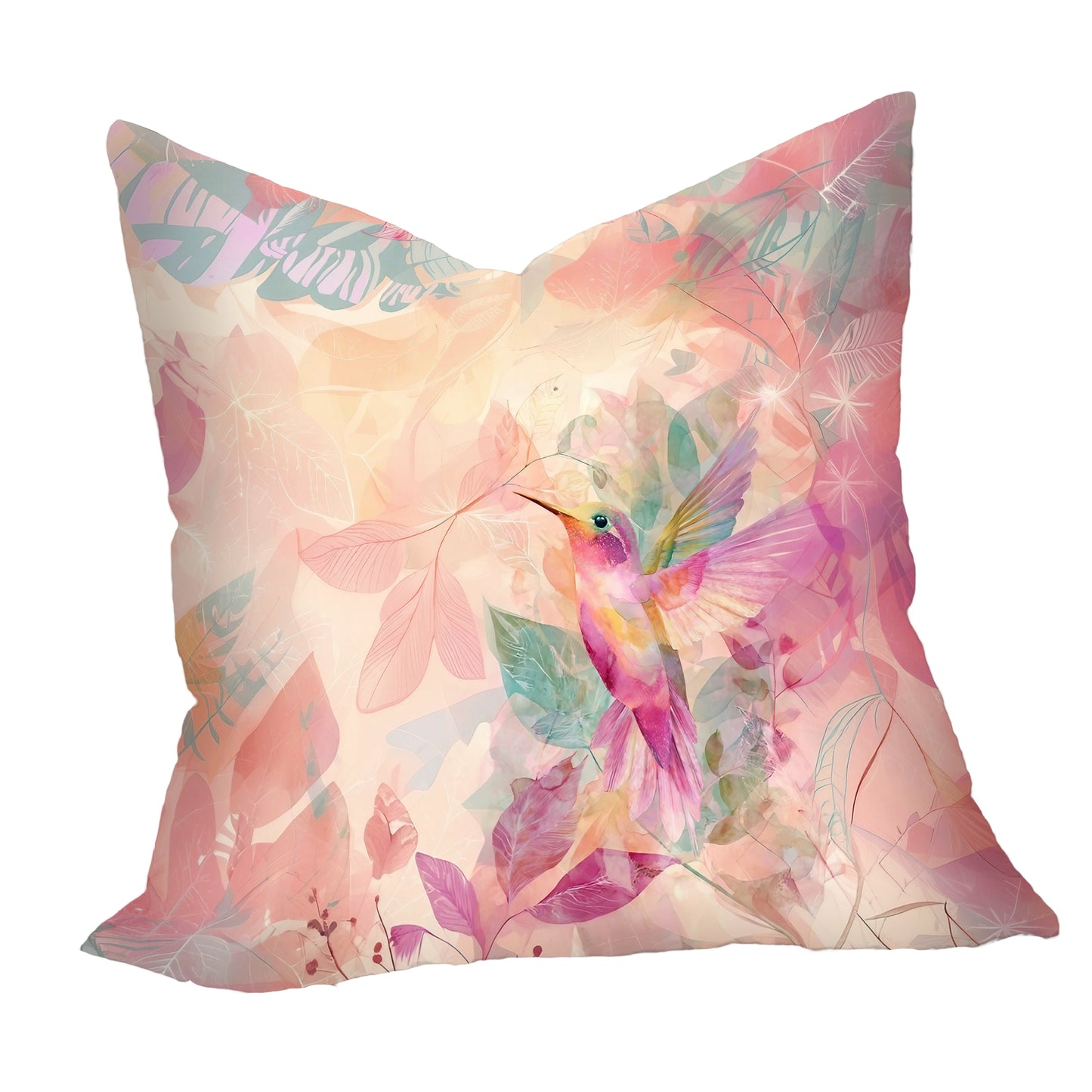 Hummingbird on Peach Luxury Scatter
