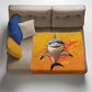 Hungry Shark Light Weight Fleece Blanket by Wikus Schalkwyk