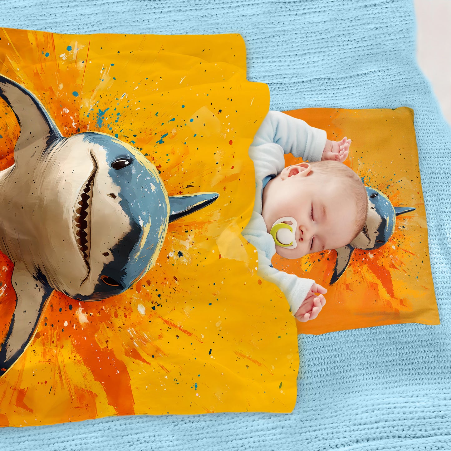 Hungry Shark Cot Set by Wikus Schalkwyk