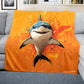 Hungry Shark Light Weight Fleece Blanket by Wikus Schalkwyk