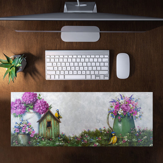 Hydrangeas Bouquet Large Desk Pad By Stella Bruwer