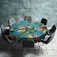 Hydrangeas On Sea Green Round Tablecloth by Mark van Vuuren