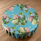 Hydrangeas On Sea Green Round Tablecloth by Mark van Vuuren