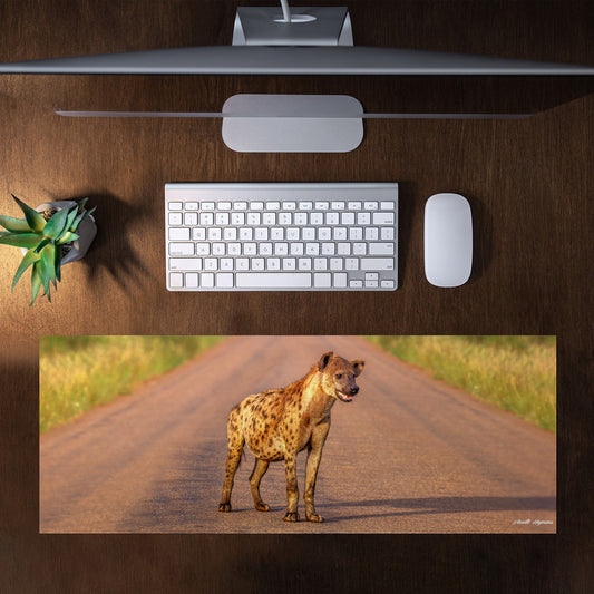 Hyena Mom Desk Pad by Annette Heymans