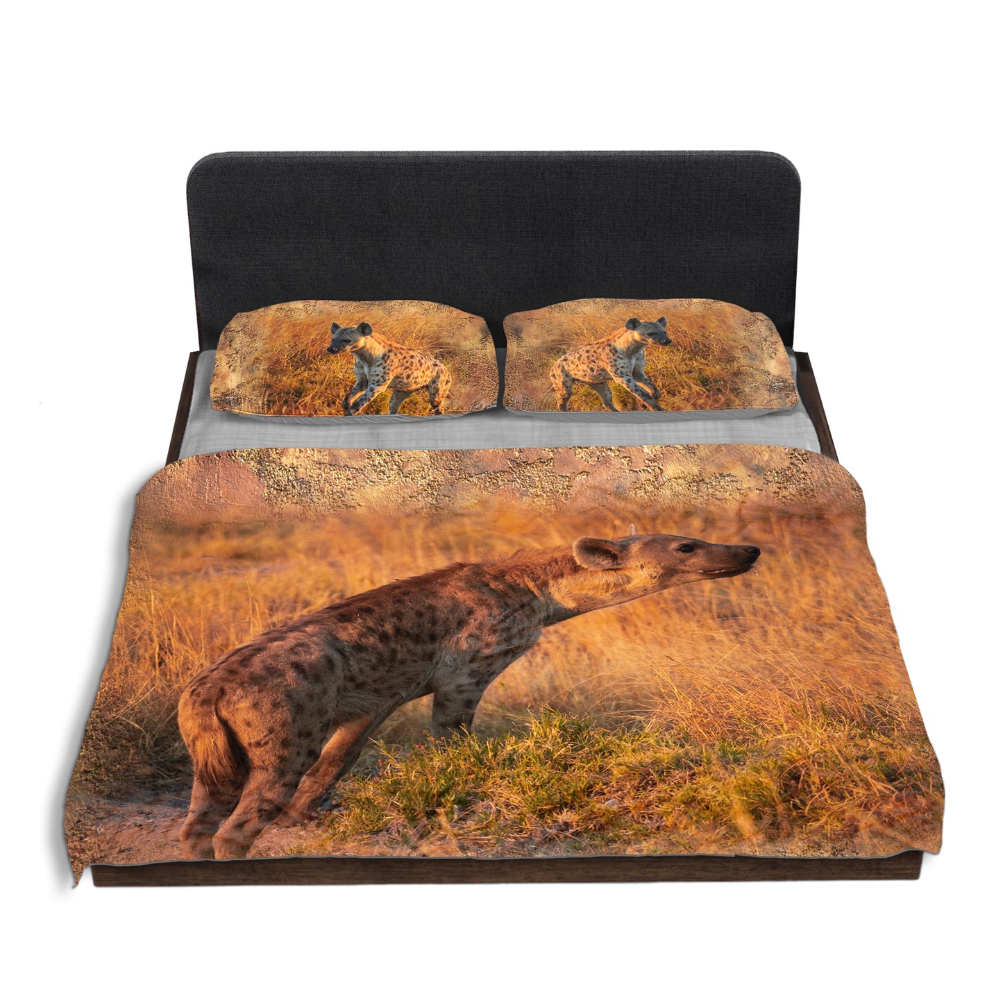 Hyena Hunting Duvet Cover Set
