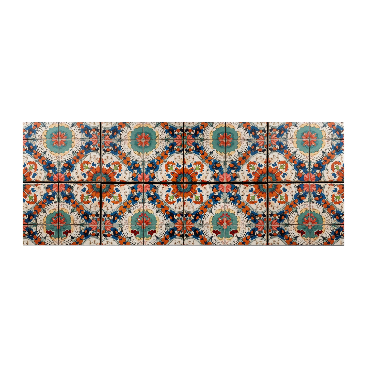 Hypnotic Flower Tiles Desk Pad