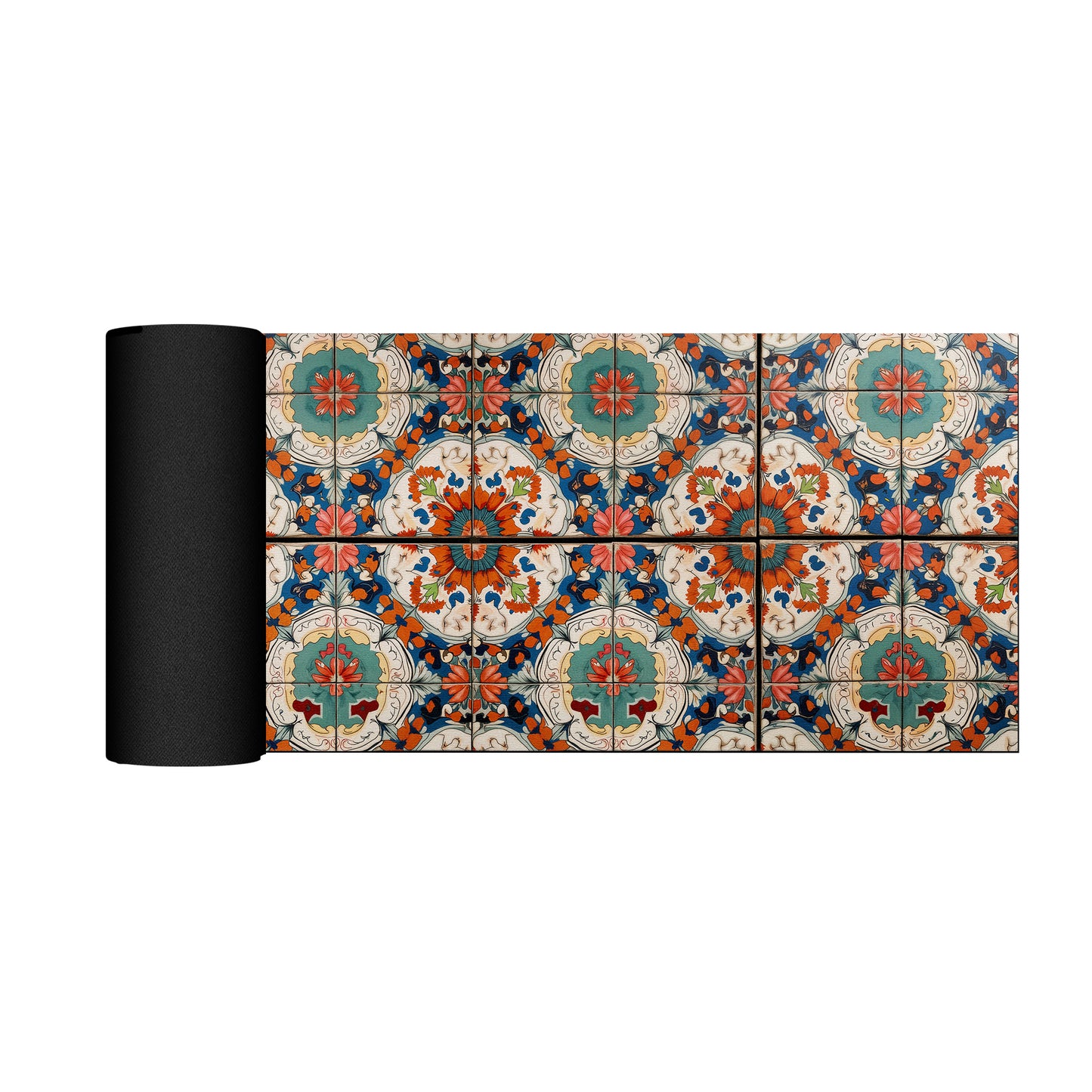 Hypnotic Flower Tiles Desk Pad