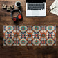 Hypnotic Flower Tiles Desk Pad