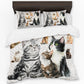 I Love Cats Duvet Cover Set by Mark van Vuuren