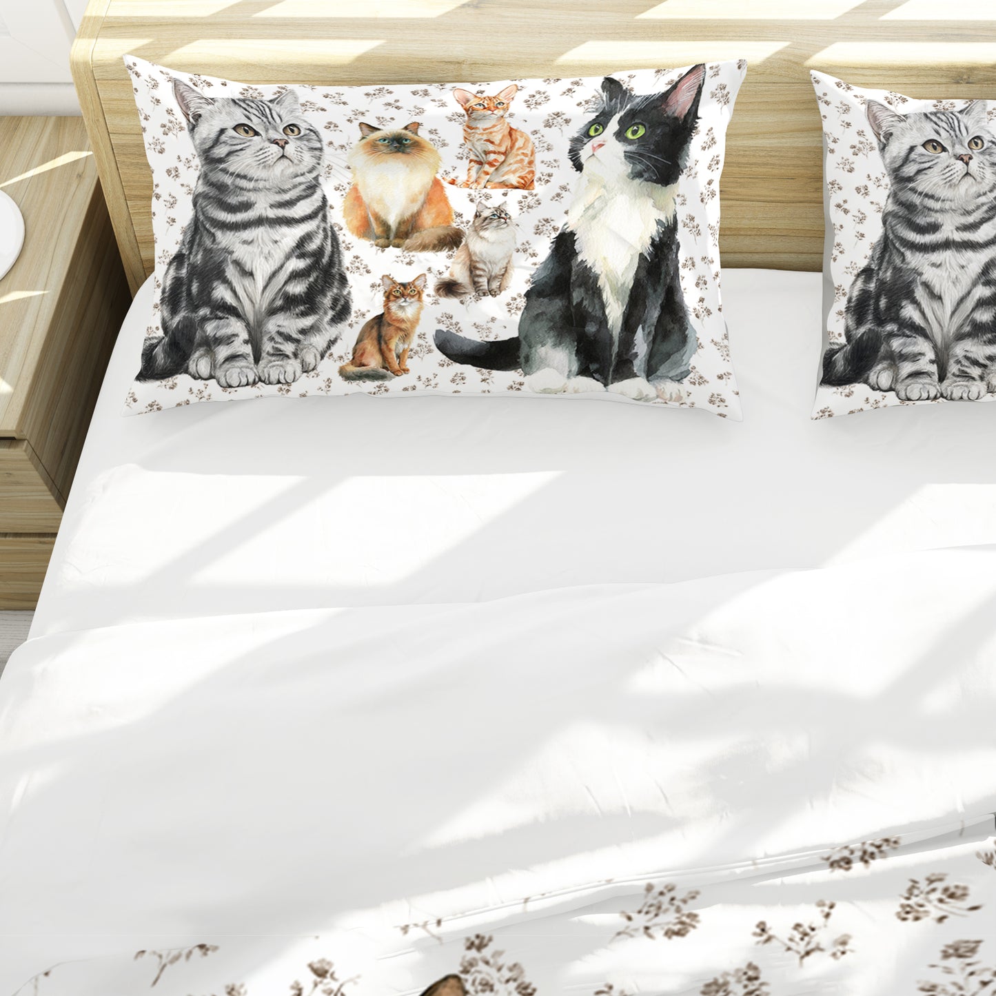 I Love Cats Duvet Cover Set by Mark van Vuuren