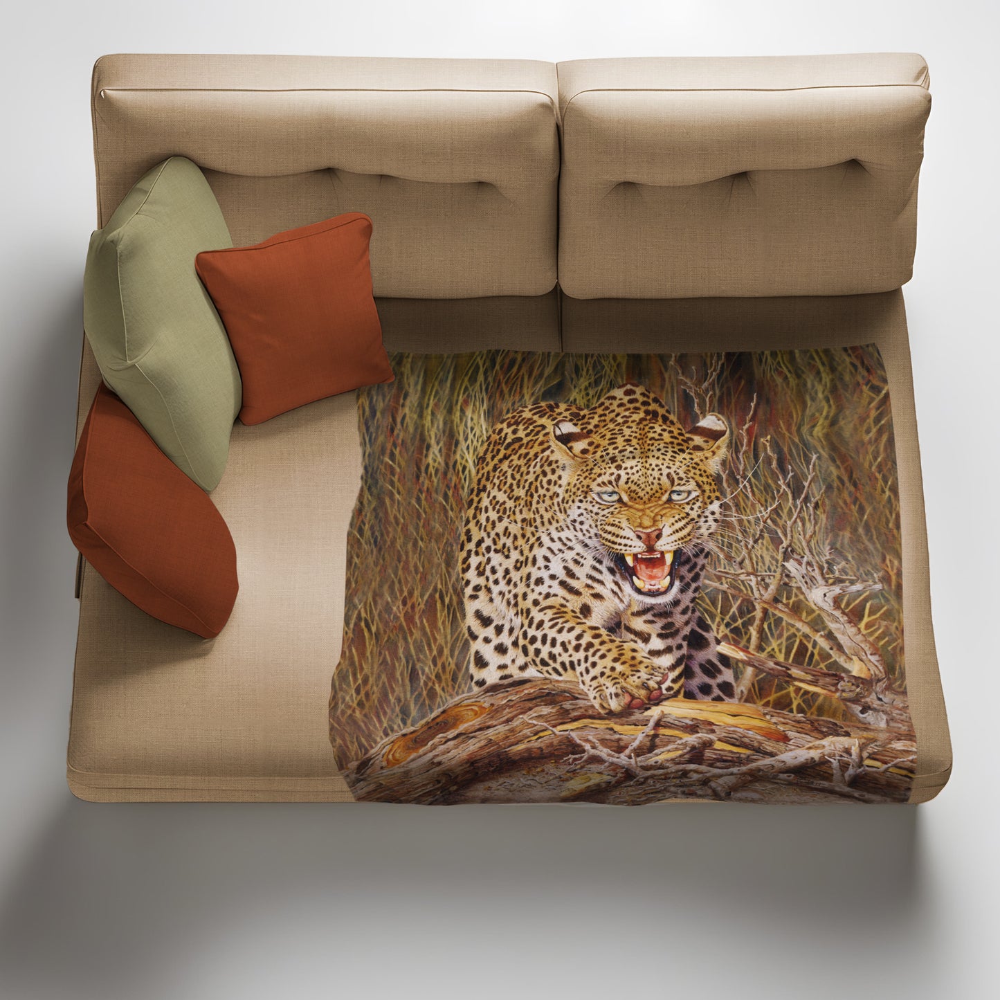 I'm Going to Hunt You Down Light Weight Fleece Blanket by Delene Lambert