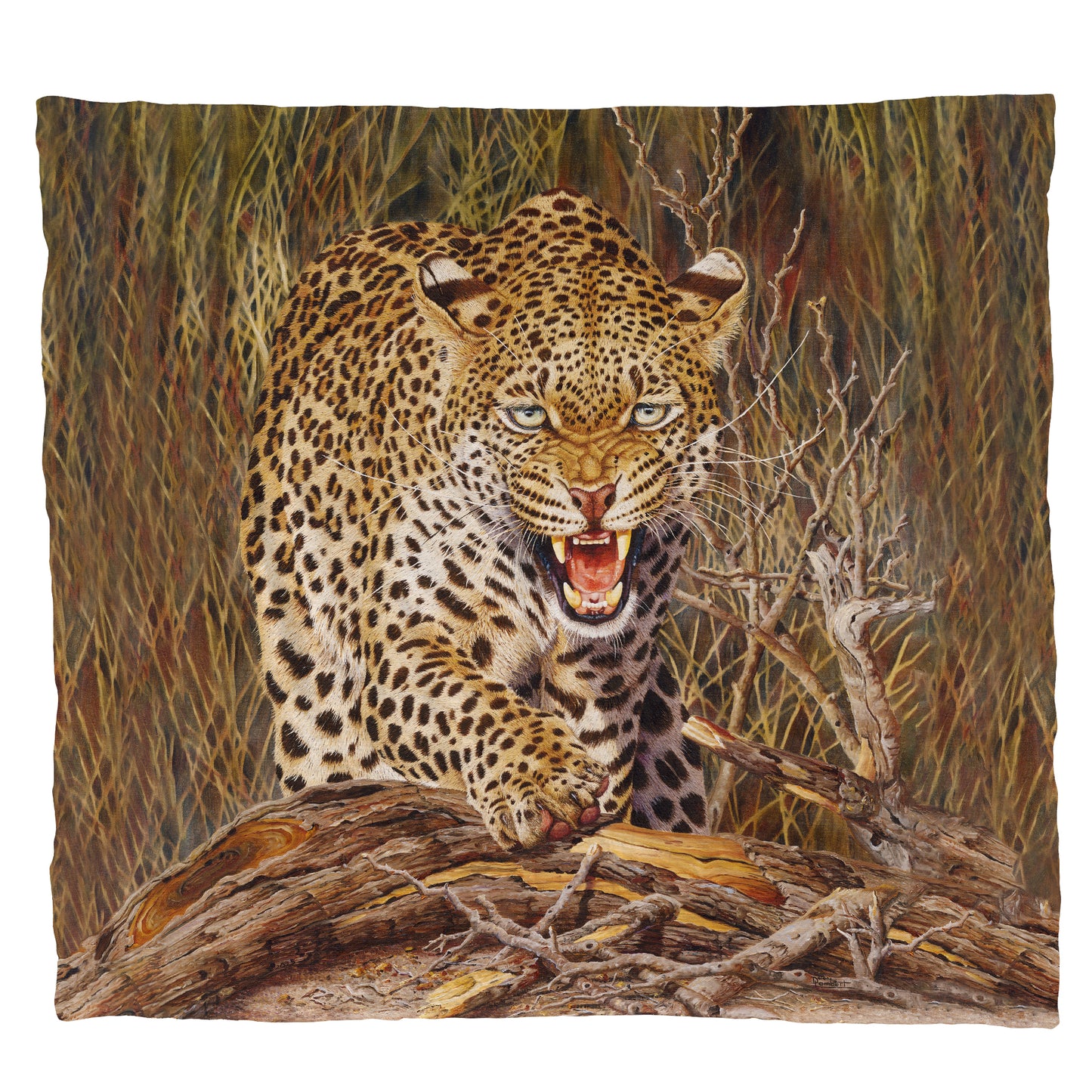 I'm Going to Hunt You Down Light Weight Fleece Blanket by Delene Lambert