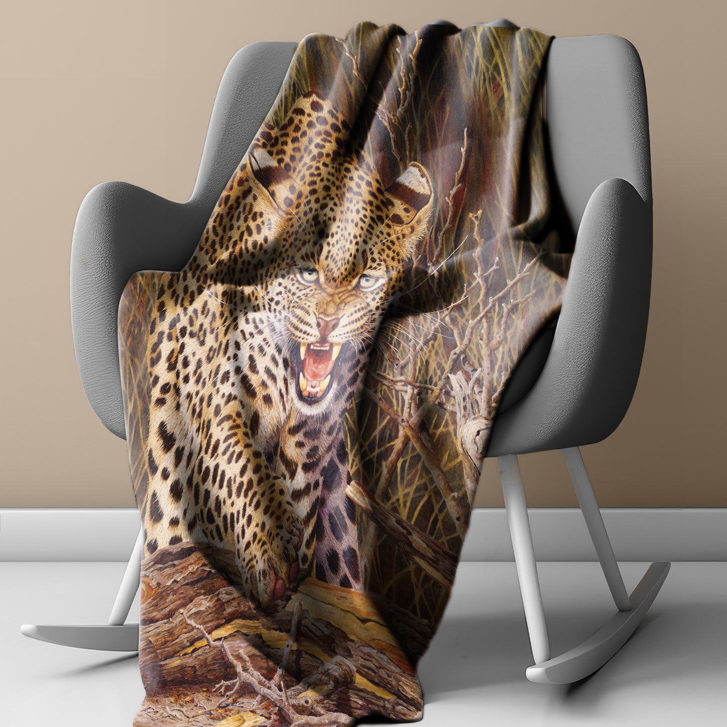 I'm Going to Hunt You Down Light Weight Fleece Blanket by Delene Lambert