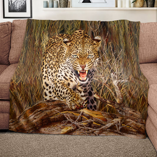 I'm Going to Hunt You Down Light Weight Fleece Blanket by Delene Lambert