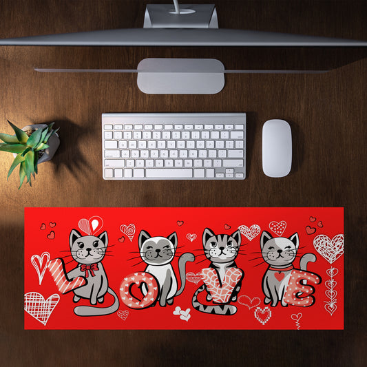 I love Cats Desk Pad
