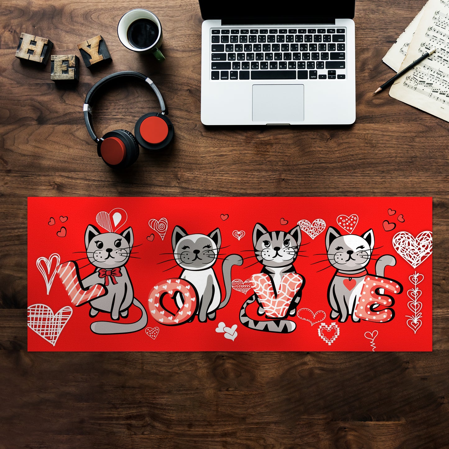 I love Cats Desk Pad