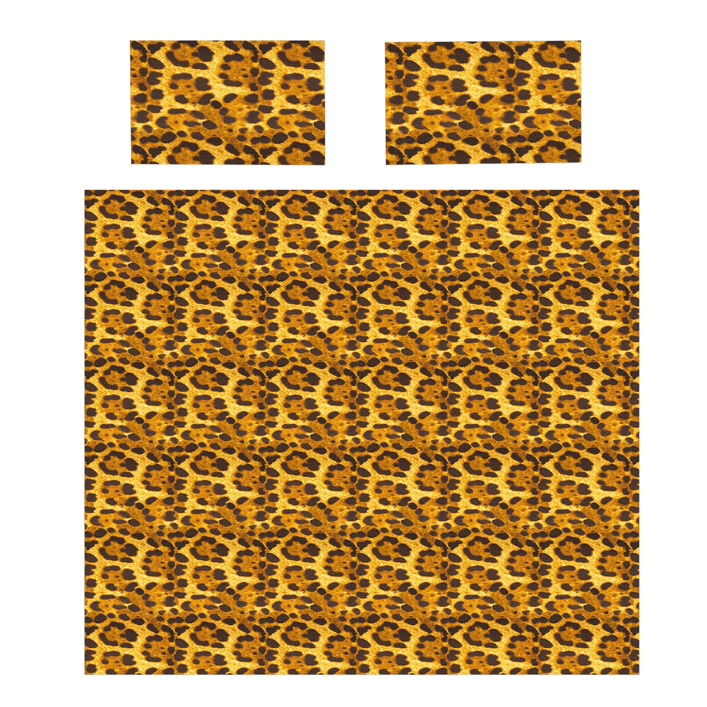 Imitation Leopard Fur Duvet Cover Set