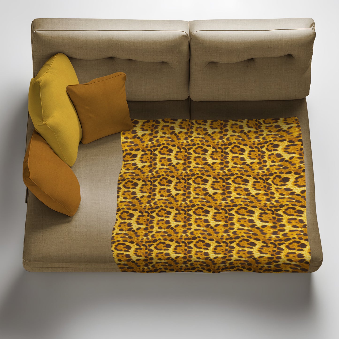 Imitation Leopard Fur Light Weight Fleece Blanket