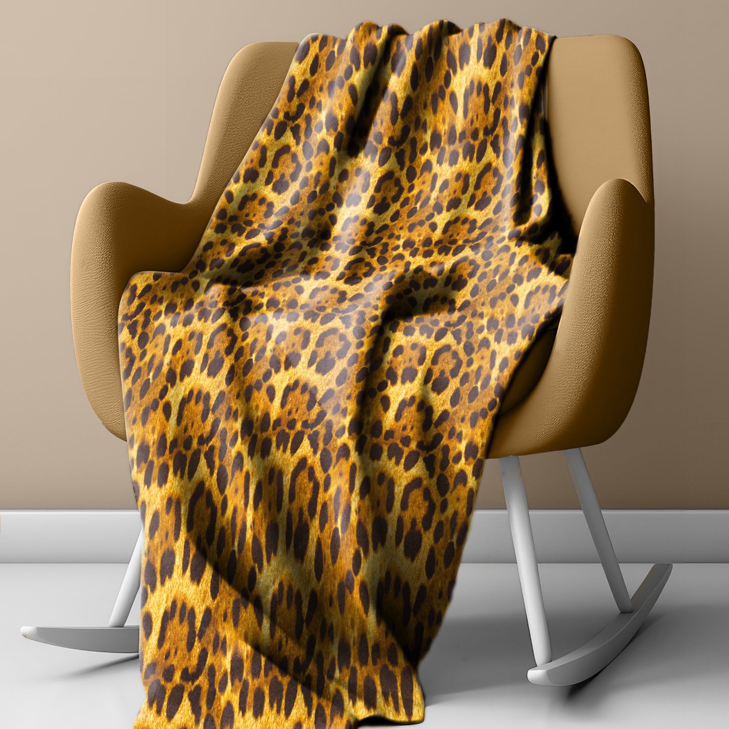 Imitation Leopard Fur Light Weight Fleece Blanket