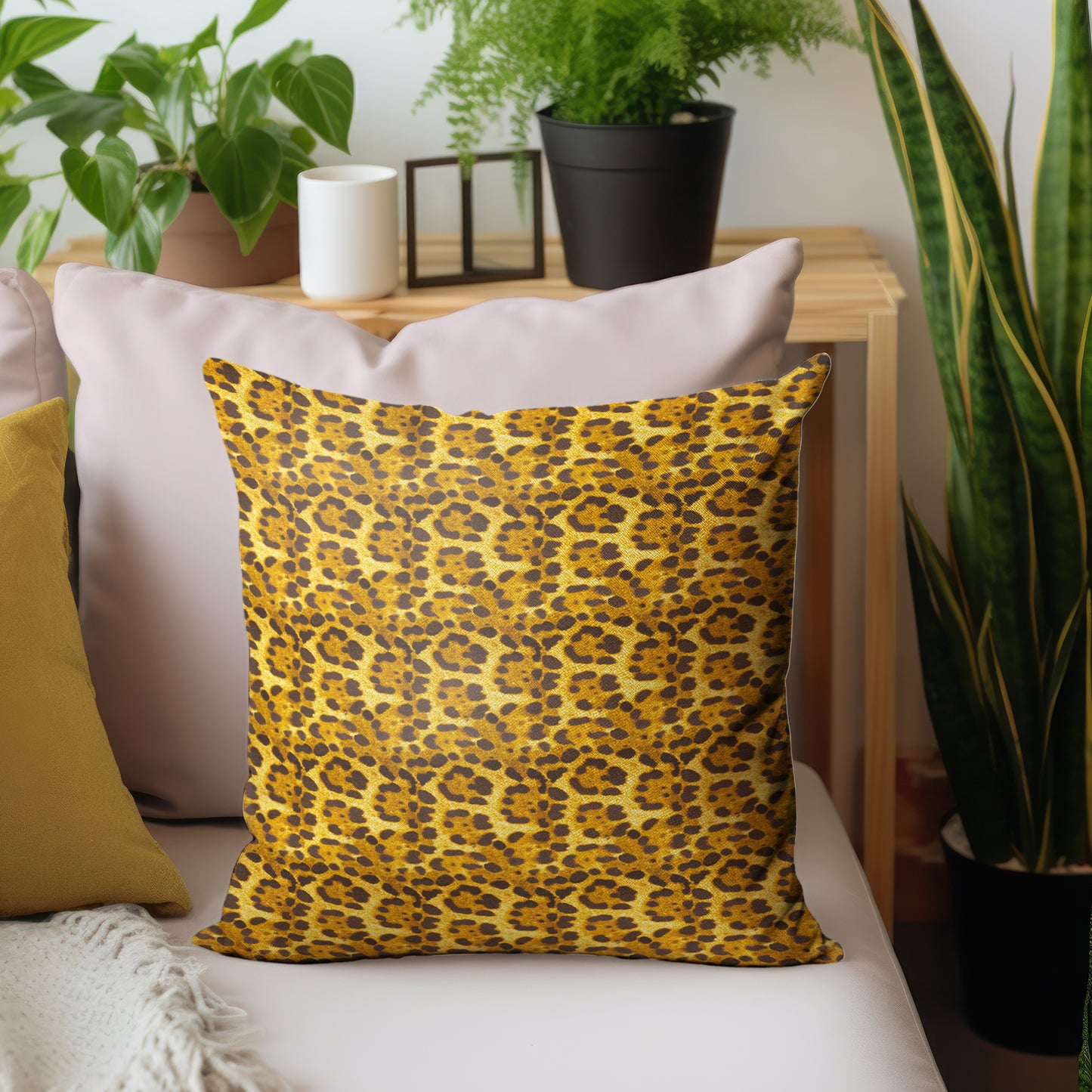 Imitation Leopard Fur Luxury Scatter