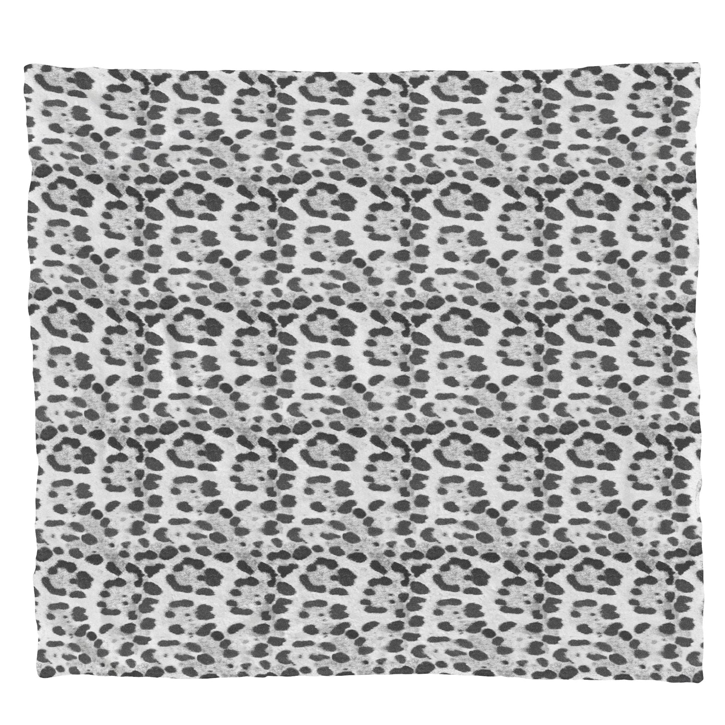 Imitation White Leopard Fur Light Weight Fleece Blanket