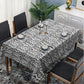 Imitation White Leopard Fur Rectangle Tablecloth
