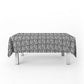 Imitation White Leopard Fur Rectangle Tablecloth