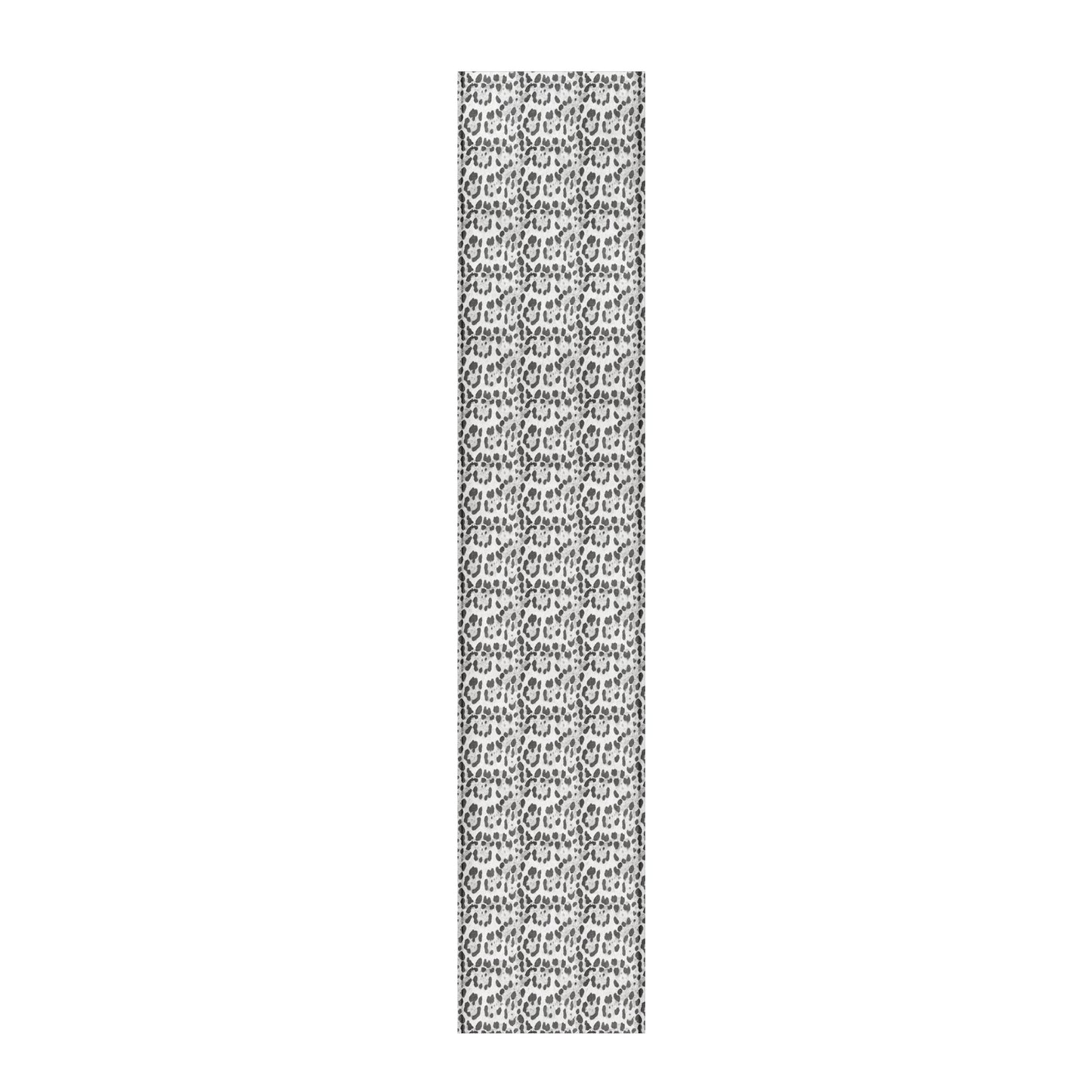Imitation White Leopard Fur Table Runner