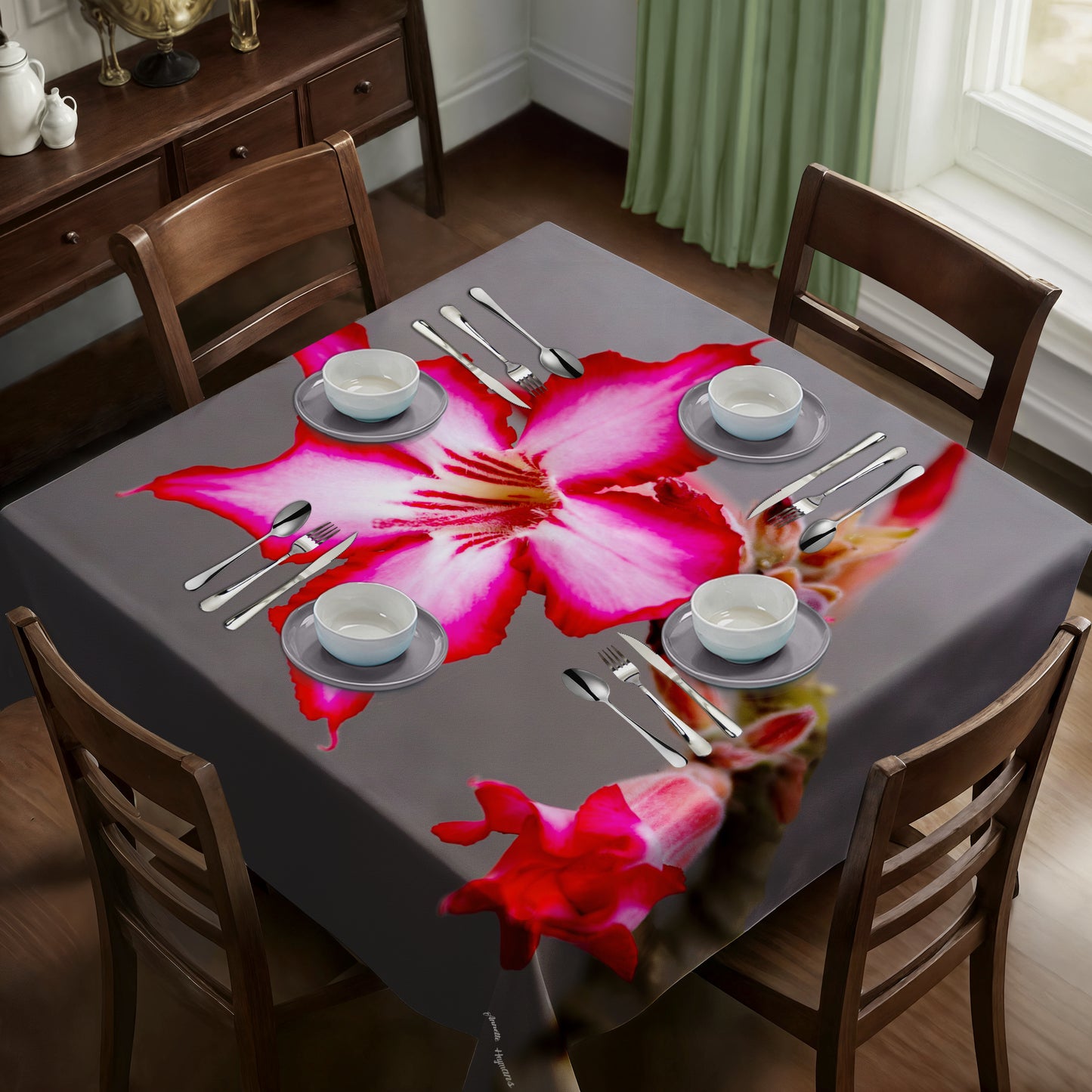 Impala Lilly Square Tablecloth by Annette Heymans