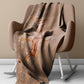 Impala Males Light Weight Fleece Blanket by Annette Heymans