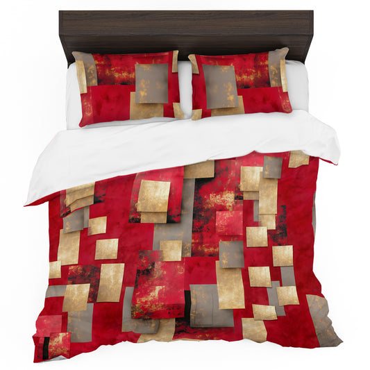 Imperial Crimson Duvet Cover Set
