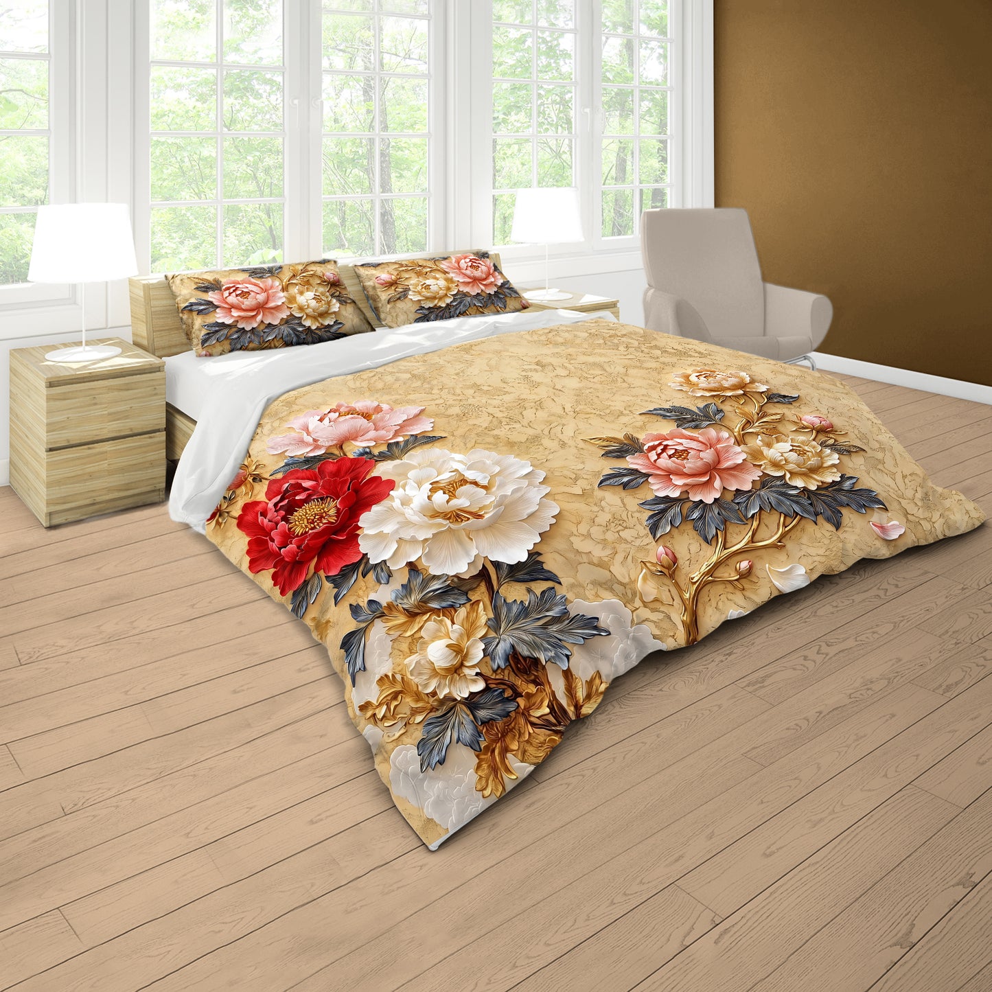 Imperial Peony Duvet Cover Set