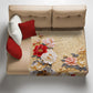 Imperial Peony Light Weight Fleece Blanket