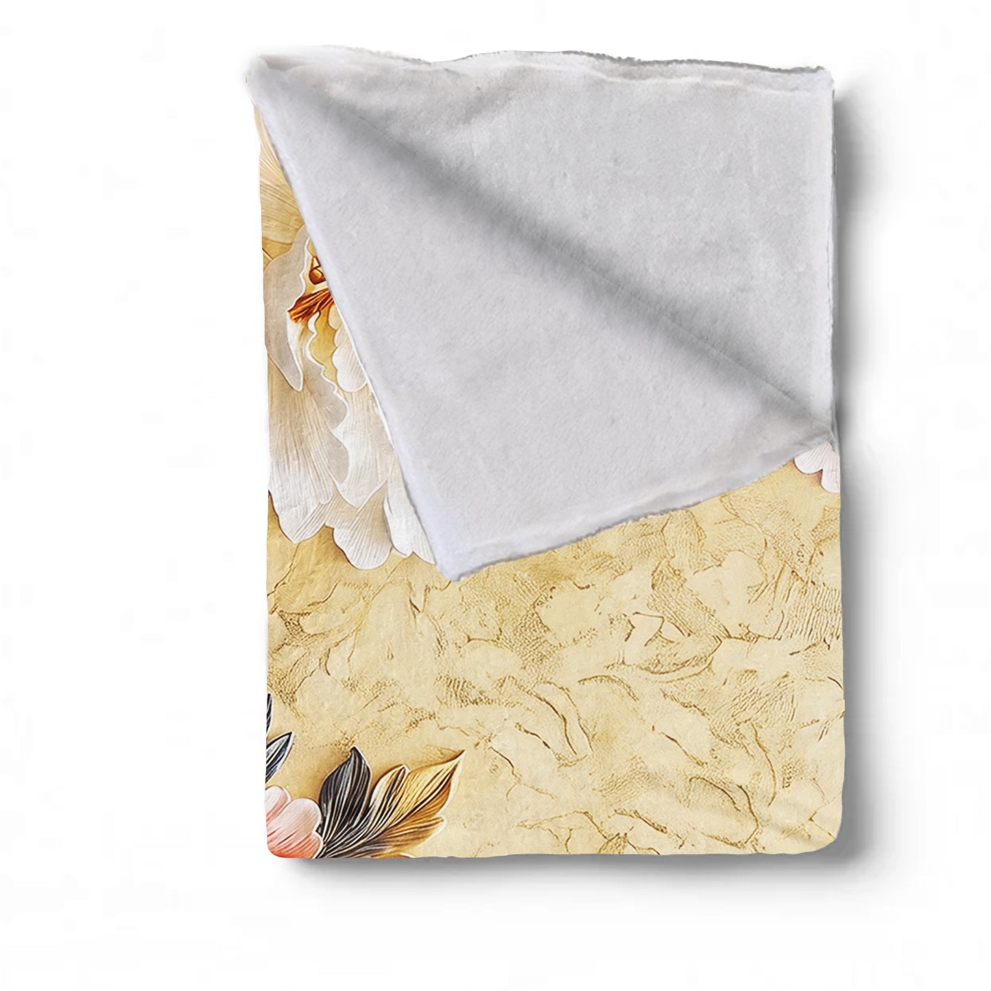 Imperial Peony Light Weight Fleece Blanket
