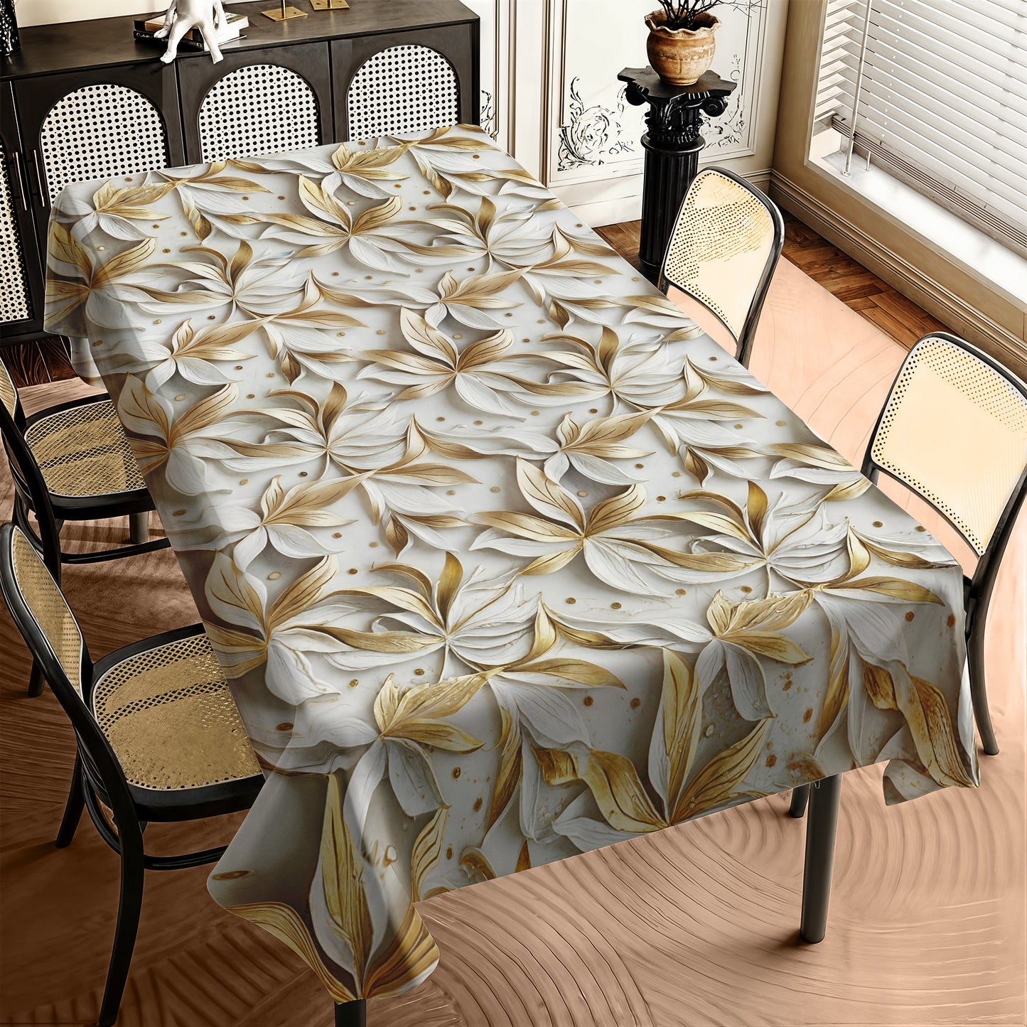 Imperial Petals Rectangle Tablecloth