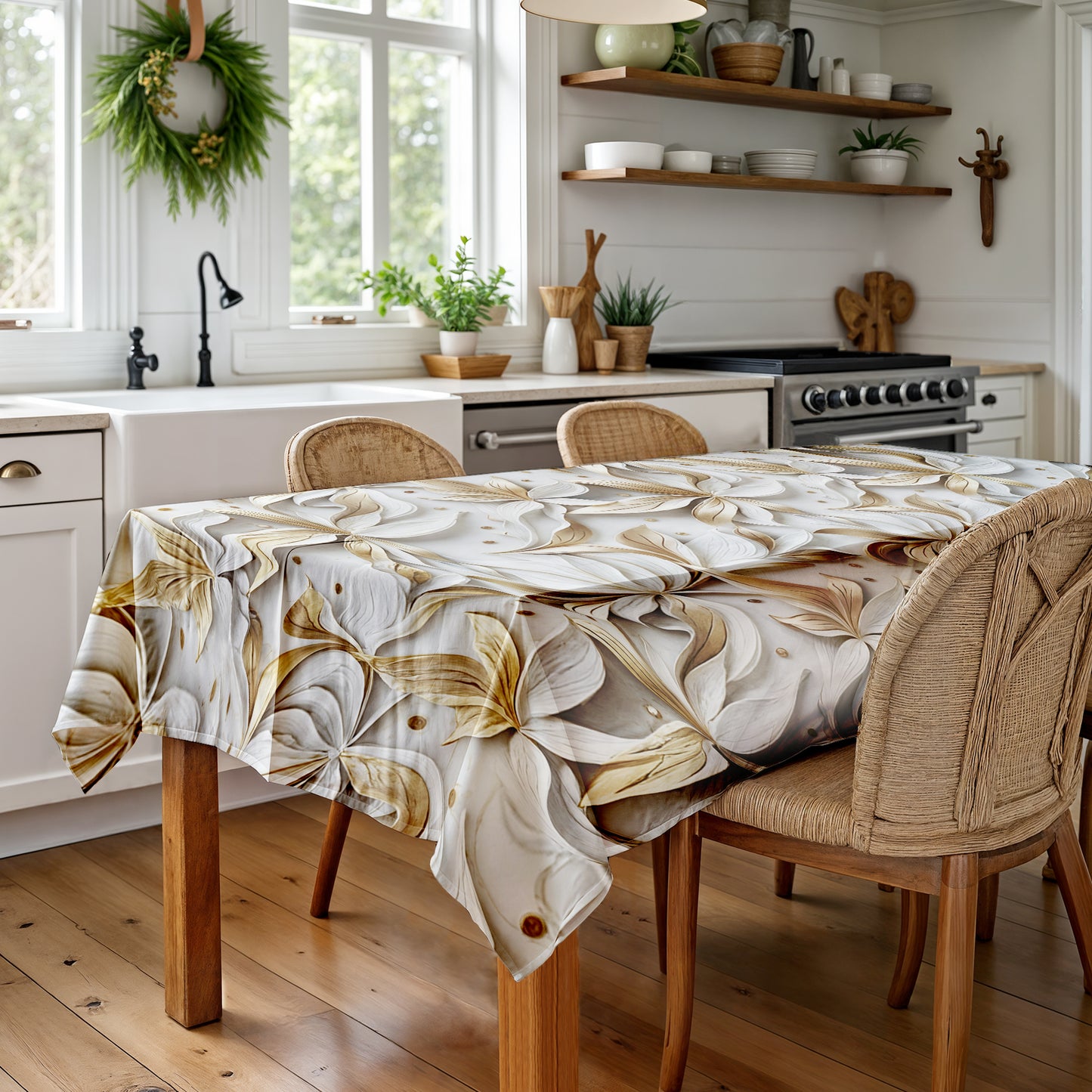 Imperial Petals Rectangle Tablecloth