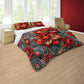 Imperial Red Peonies Duvet Cover Set