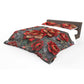 Imperial Red Peonies Duvet Cover Set