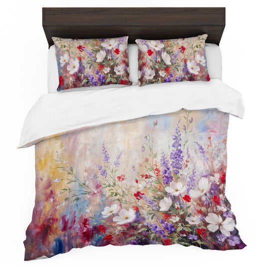 Impressionist Floral Duvet Cover Set