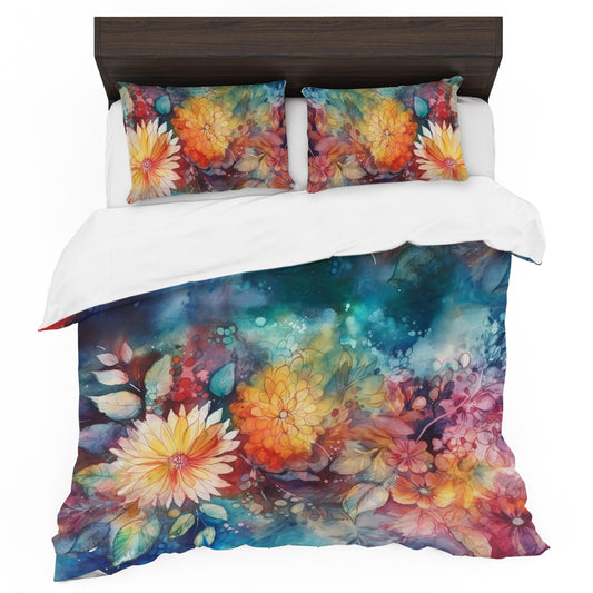Indigo Bloom Duvet Cover Set