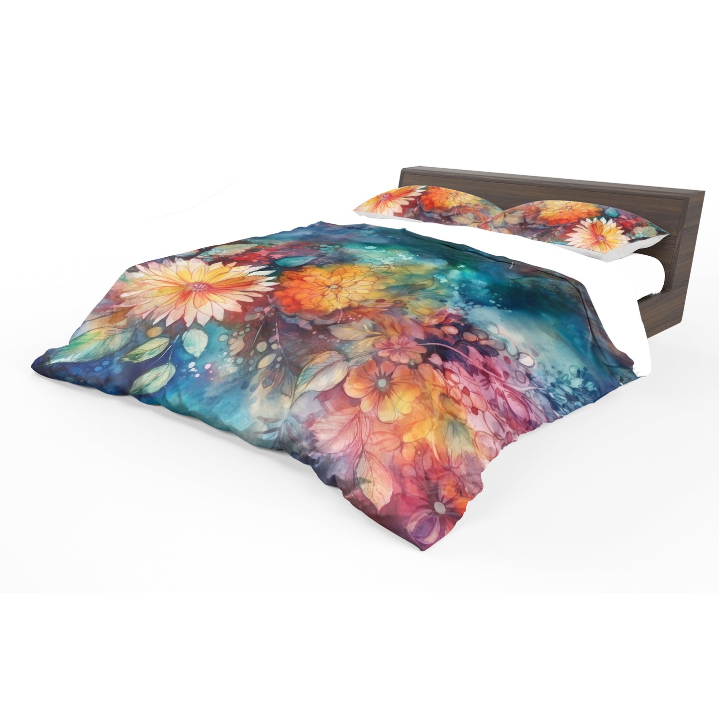 Indigo Bloom Duvet Cover Set
