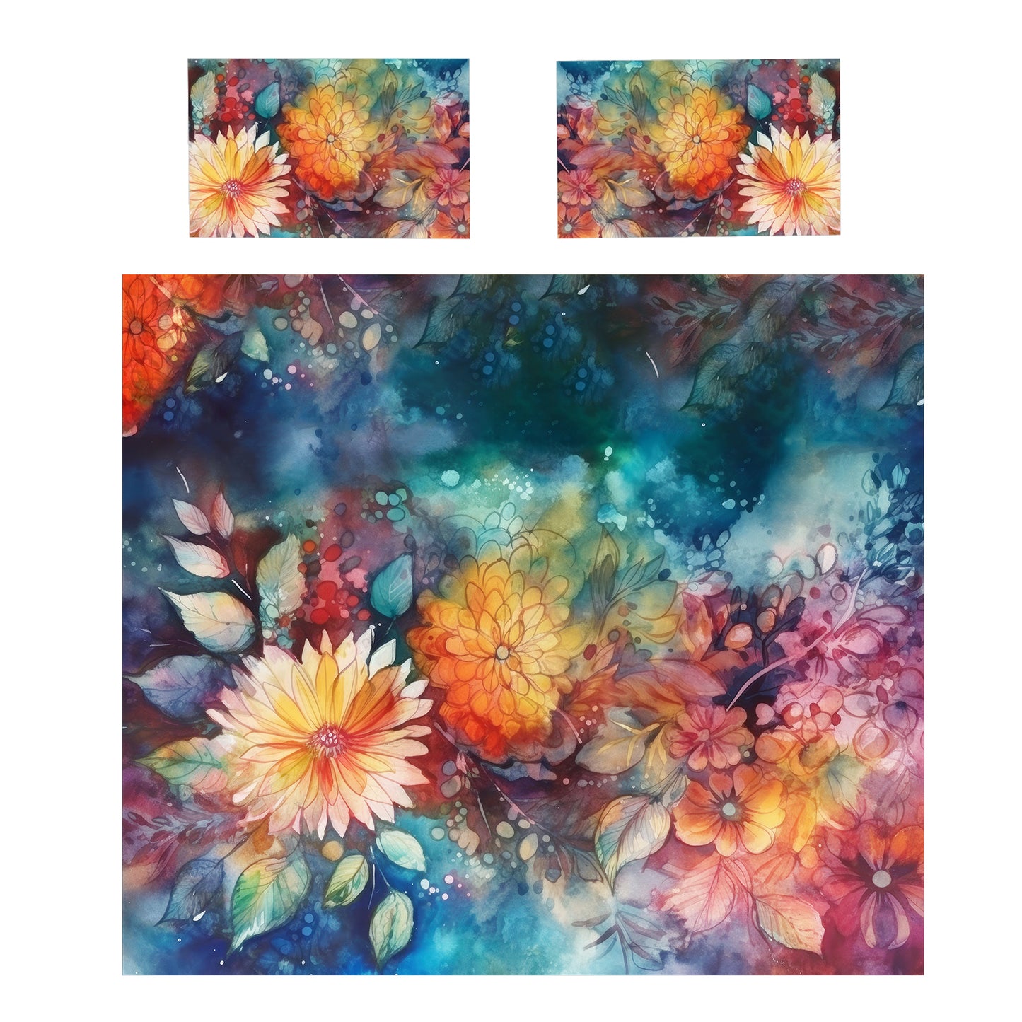 Indigo Bloom Duvet Cover Set