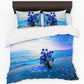 Indigo Blue Beachfront Duvet Cover Set