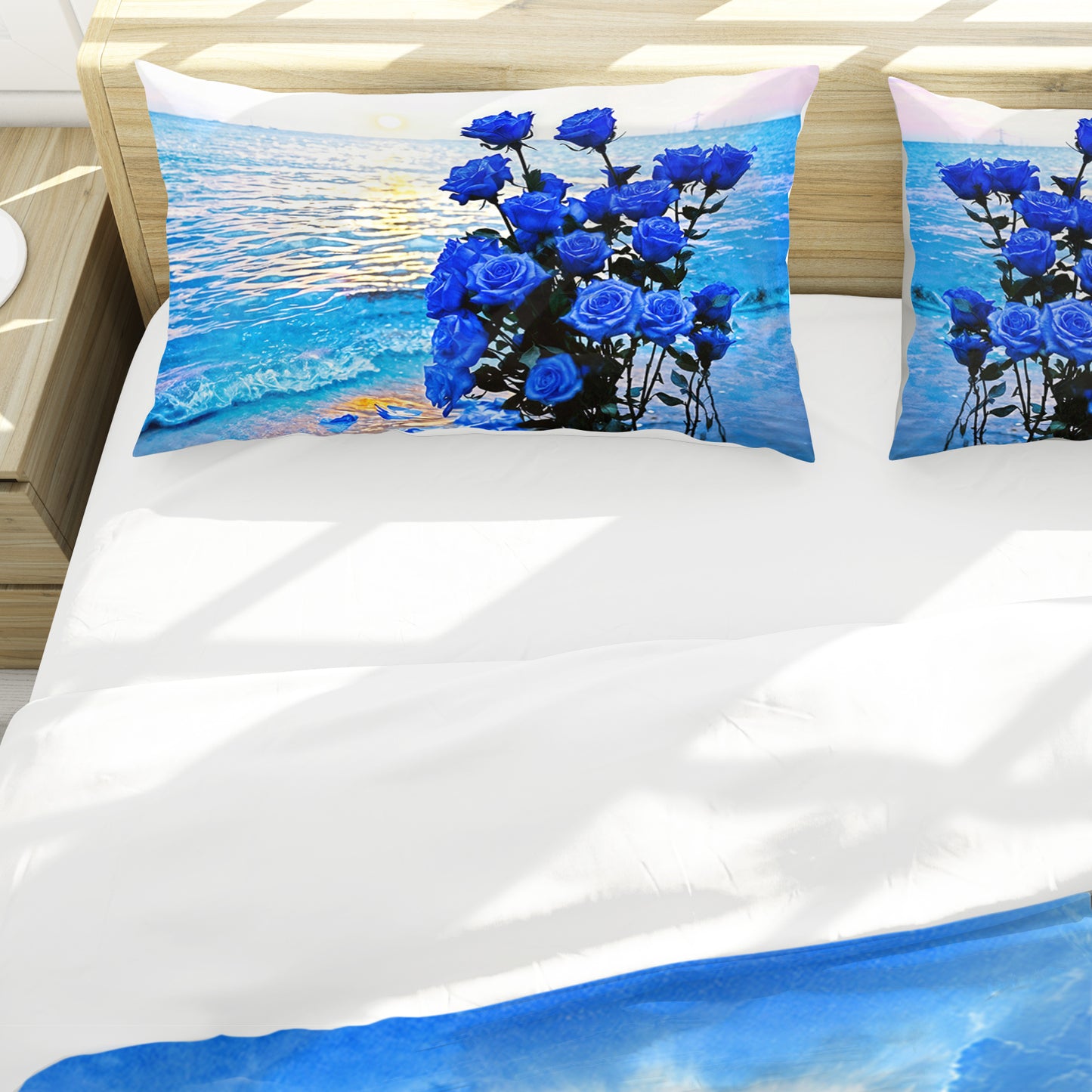 Indigo Blue Beachfront Duvet Cover Set